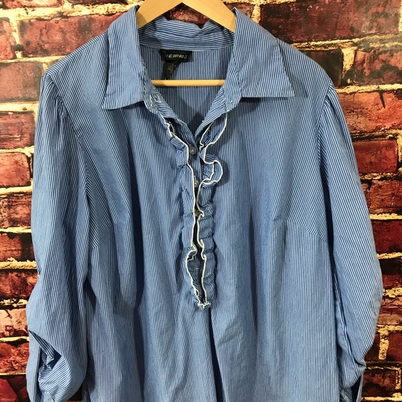 Lane Bryant 16 18 pop over tunic blouse shirt top - Picture 2 of 8